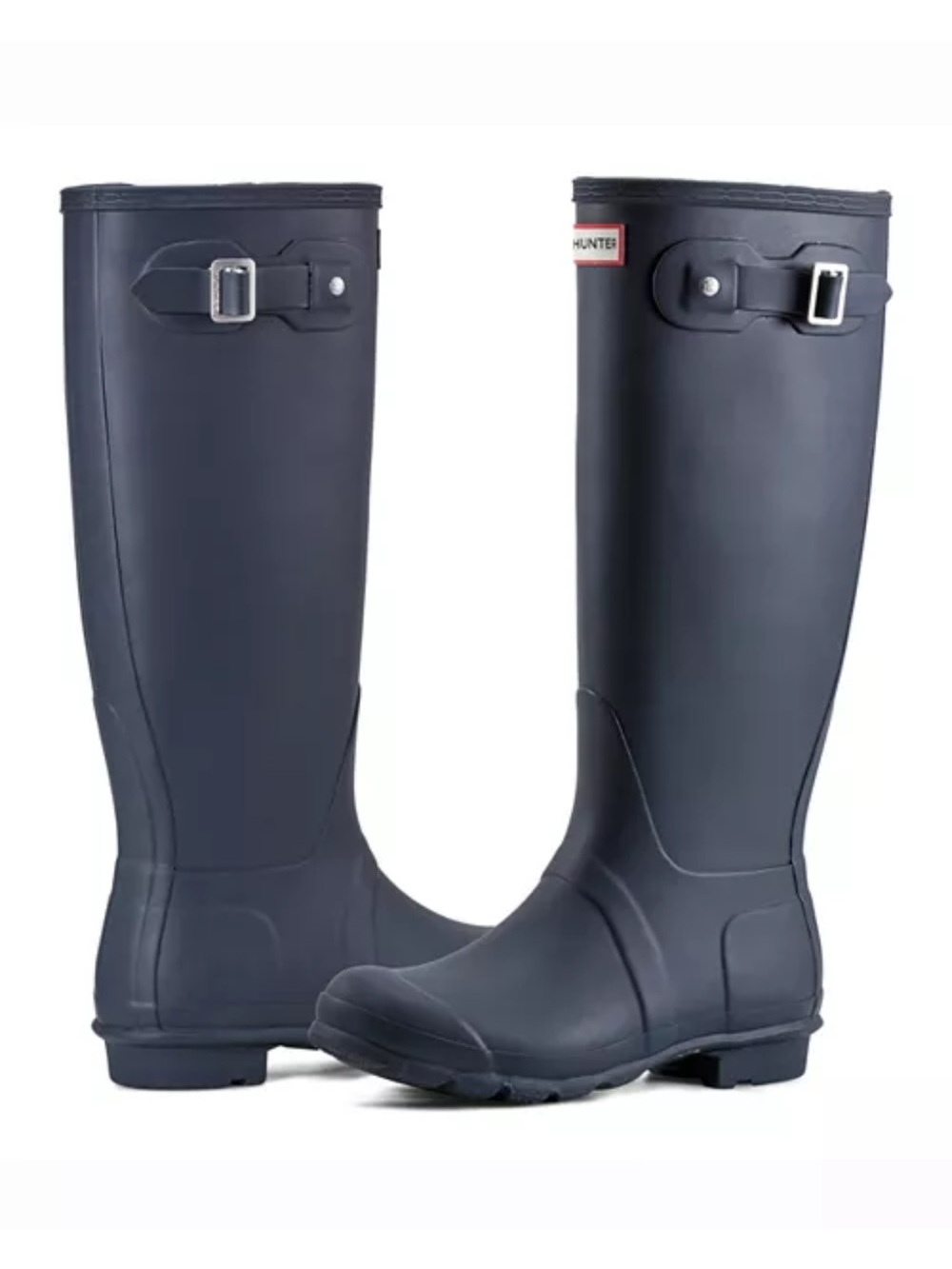 Hunter original navy Women's Tall Rain Boot - in box! 8